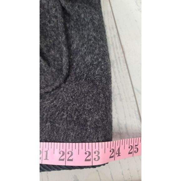 Herman Kay 12 Wool Coat Button Down Color Block Sherpa Lined Jacket - Picture 5 of 8